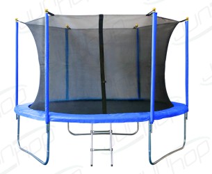 Батут JUNHOP 10 BL Комплект с защитной сетью и лестницей Батут JUNHOP 10 BL Комплект с защитной сетью и лестницей