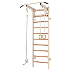 Шведская стенка RS-G13 бежевый (+канат, кольца) Шведская стенка RS-G13 бежевый (+канат, кольца)