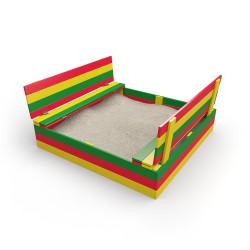 Песочница с крышкой Ладошки цветная Песочница с крышкой Ладошки цветная